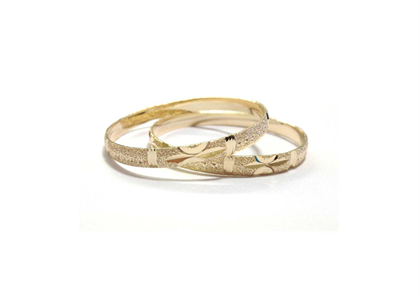 Gold Plated | Diamond Cut Bangles